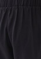 Women Black Modal High Waist Straight-Fit Trousers