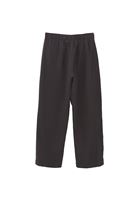 Women Black Modal High Waist Straight-Fit Trousers