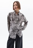Bayan Çok Renkli Modal Desenli Oversize Gömlek