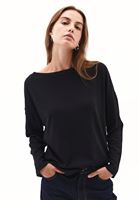 Women Black Modal High Neck Sweater