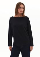 Women Black Modal High Neck Sweater