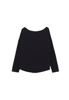 Women Black Modal High Neck Sweater