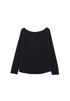 Women Black Modal High Neck Sweater