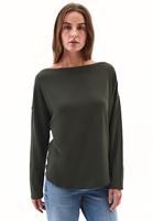 Women Khaki Modal High Neck Sweater