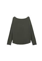 Women Khaki Modal High Neck Sweater