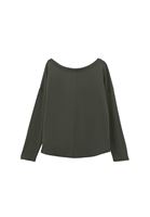 Women Khaki Modal High Neck Sweater