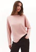 Women Pink Modal High Neck Sweater