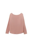 Women Pink Modal High Neck Sweater