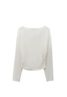 Women Cream Crew-Neck T-Shirt (Modal)