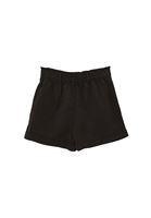 Bayan Siyah Yüksek Bel Mini Şort ( TENCEL™ )