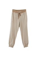 Bayan Bej  Orta Bel Jogger Pantolon ( TENCEL™ )