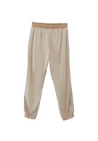 Bayan Bej  Orta Bel Jogger Pantolon ( TENCEL™ )
