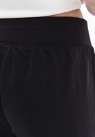Bayan Siyah  Orta Bel Jogger Pantolon ( TENCEL™ )