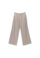 Bayan Bej  Orta Bel Wide-Leg Pantolon ( TENCEL™ )