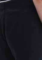 Bayan Siyah  Orta Bel Wide-Leg Pantolon ( TENCEL™ )