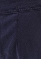 Women Navy Mid Waist Wide Leg Pants (Tencel)