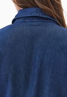 Bayan Mavi Kuşak Detaylı Denim Gömlek (TENCEL™ )