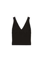 Bayan Siyah Seamless Crop Top