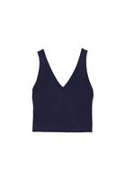 Bayan Lacivert Seamless Crop Top