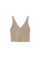 Bayan Bej Seamless Crop Top