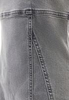 Bayan Gri Denim Mini Elbise
