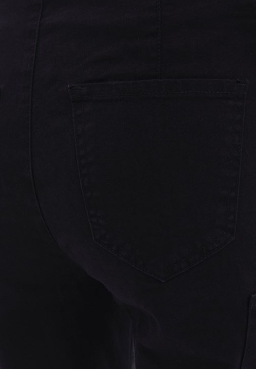 Straight-Fit Pantolon ve Crop Top Kombini
