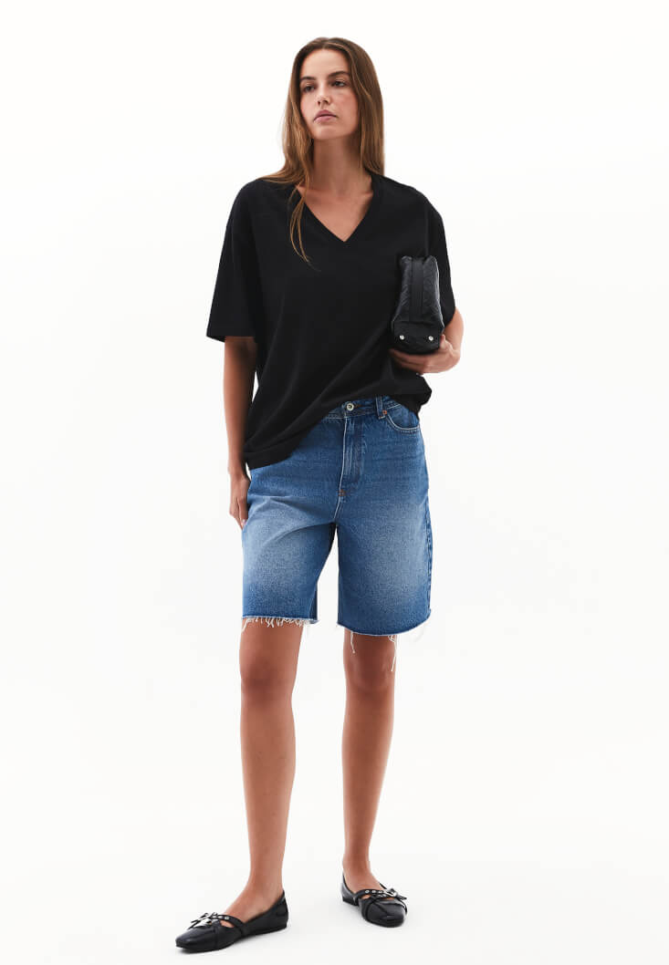 Women Black Cotton Oversized T-Shirt