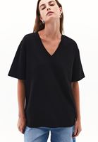 Women Black Cotton Oversized T-Shirt
