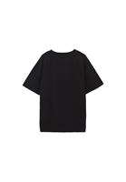 Women Black Cotton Oversized T-Shirt