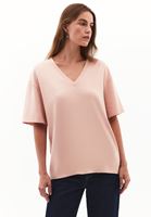 Women Pink Cotton Oversized T-Shirt