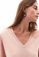 Women Pink Cotton Oversized T-Shirt