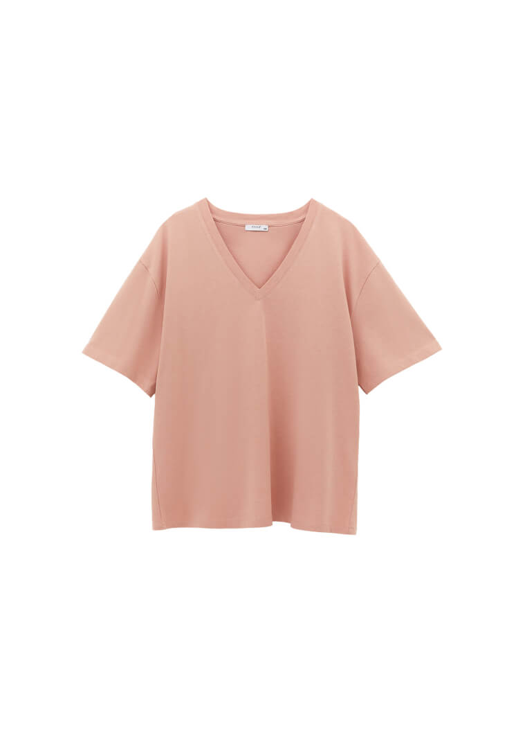 Women Pink Cotton Oversized T-Shirt