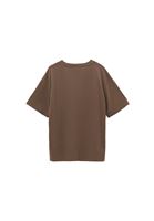 Women Brown Cotton Oversized T-Shirt