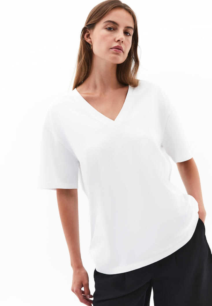 Women White Cotton Oversized T-Shirt