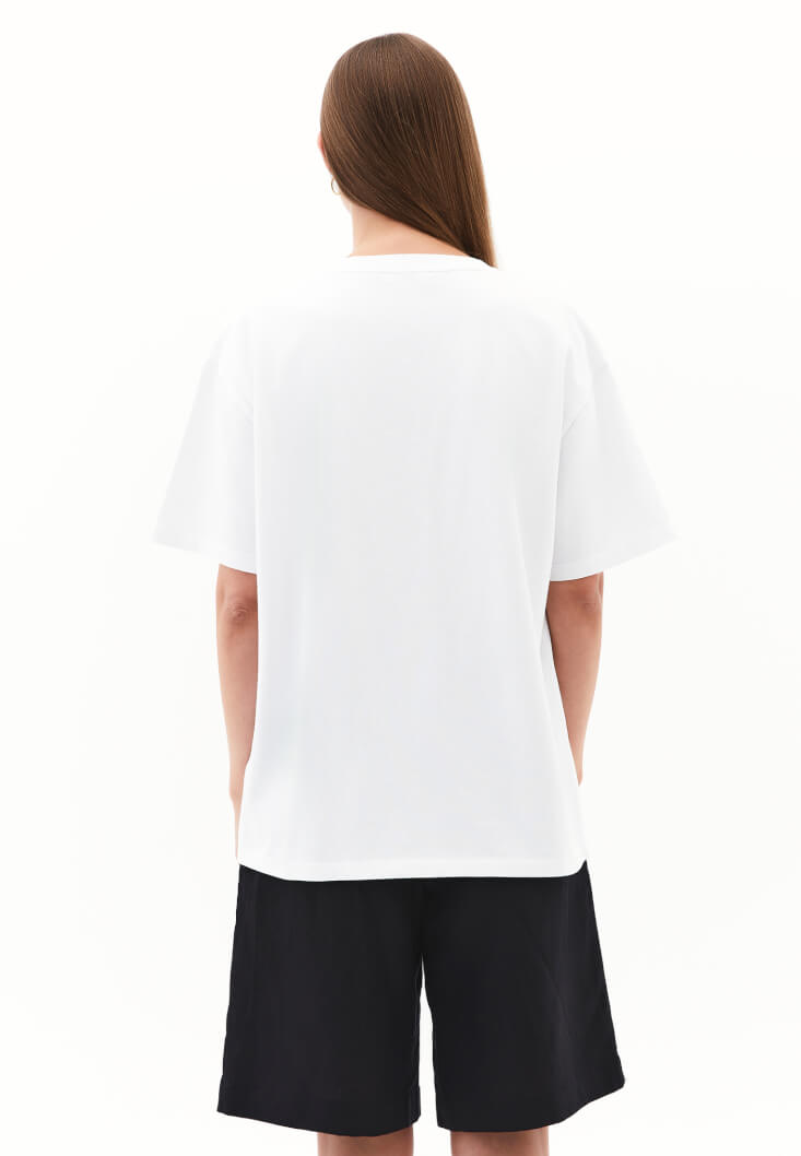 Women White Cotton Oversized T-Shirt
