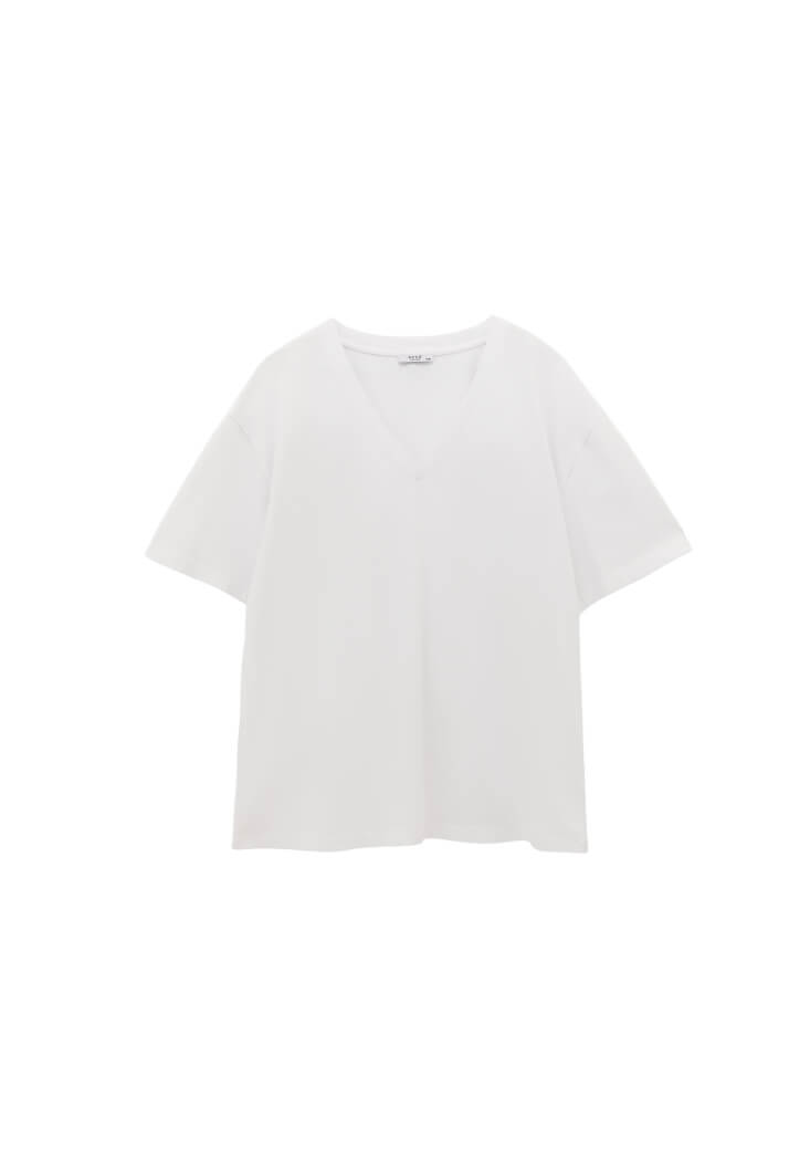 Women White Cotton Oversized T-Shirt
