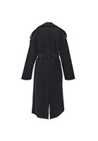 Women Black Belted Trenchcoat