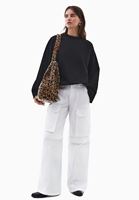 Women Black Cotton Oversize T-Shirt