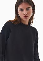Women Black Cotton Oversize T-Shirt