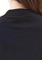 Women Black Cotton Oversize T-Shirt