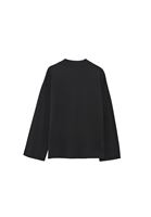 Women Black Cotton Oversize T-Shirt