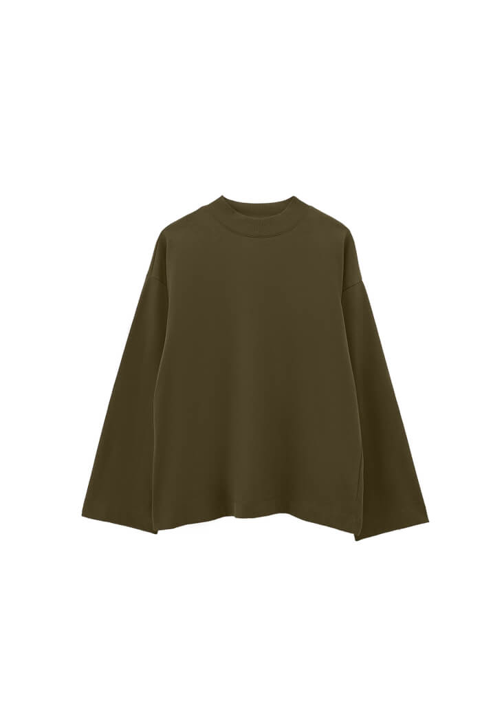 Women Green Cotton Oversize T-Shirt