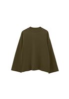 Women Green Cotton Oversize T-Shirt