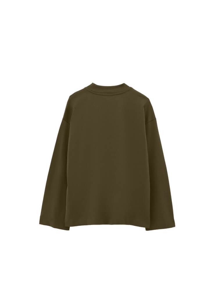 Women Green Cotton Oversize T-Shirt