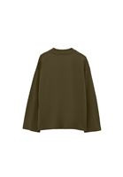Women Green Cotton Oversize T-Shirt