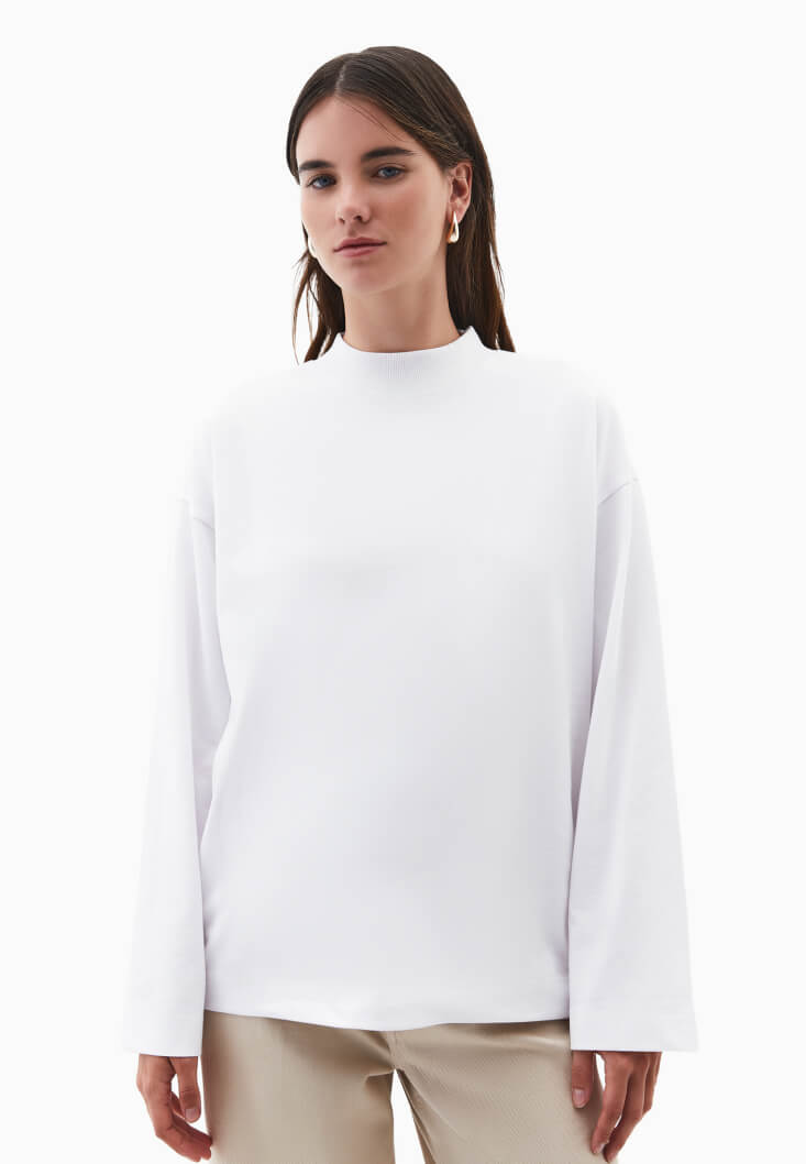 Women White Cotton Oversize T-Shirt