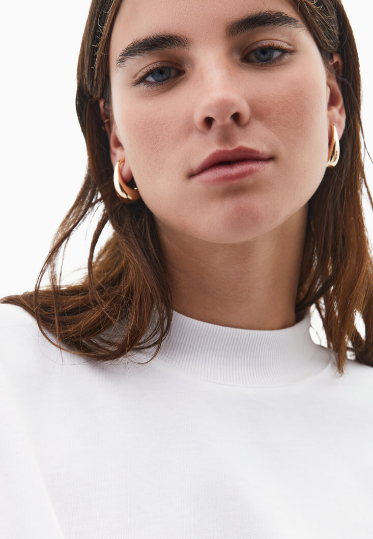 Women White Cotton Oversize T-Shirt