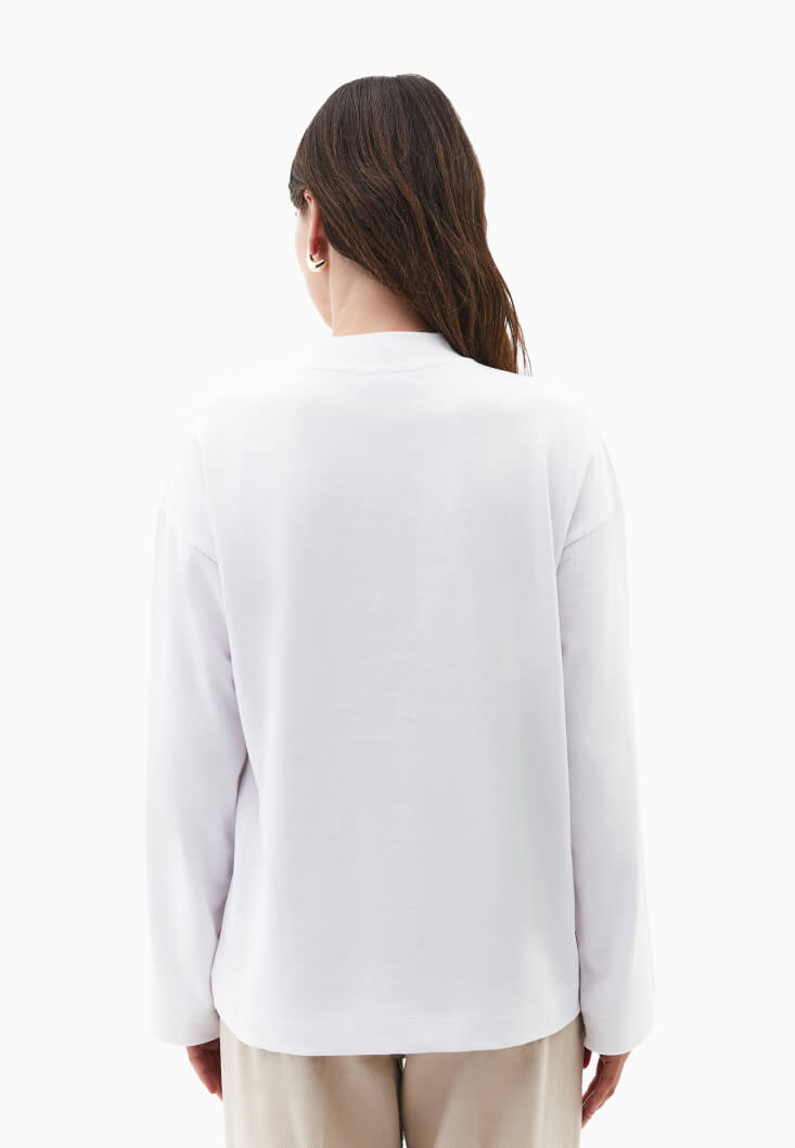 Women White Cotton Oversize T-Shirt