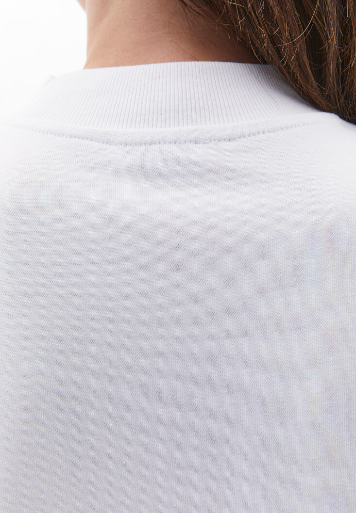 Women White Cotton Oversize T-Shirt