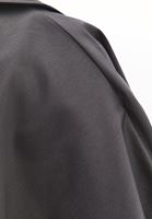 Bayan Gri Pelerin Detaylı Oversize Trençkot